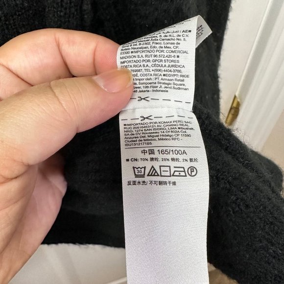 Old Navy Black Open Front Patch Pocket Cardigan Coat - L - Picture 9 of 10